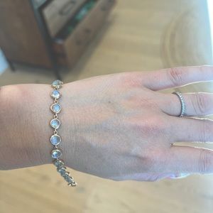 Pink moonstone bracelet